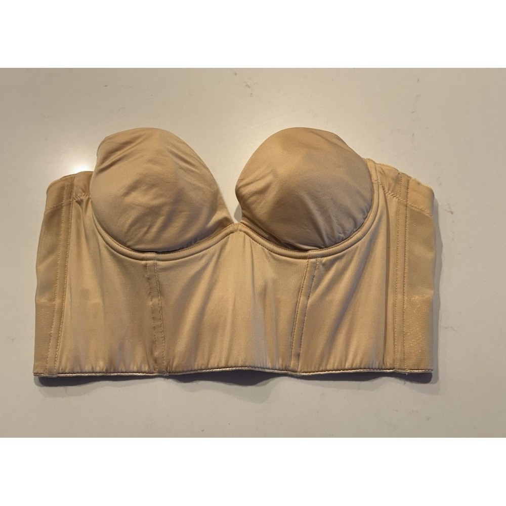 CosabellaMarni Longline Bra Strapless Longline Plunge Back Beige Nude 34B